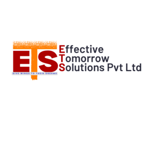 ETS logo with name with background